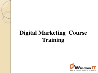 Digital Marketing Course Training in Mohali