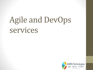 Agile and DevOps Services