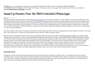 Stand Up Pouches Near Me 0819.1144.2624[wa]