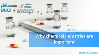 Importance of industrial chemicals