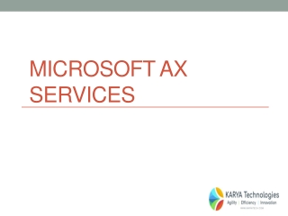 ms dynamics Ax services in USA