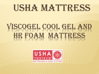 Viscogel HR Foam Mattress – Usha Mattress