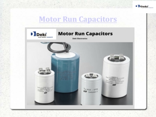 Motor Run Capacitors