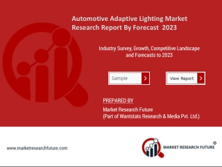 Automotive Adaptive Lighting Market Research Report - Global Forecast till 2023