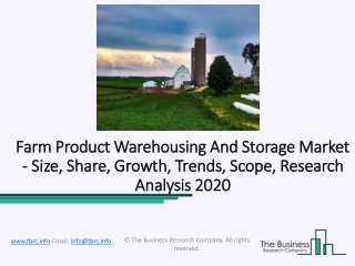 2020 Farm Product Warehousing And Storage Market Growth Prospects and Key Opportunities 2022