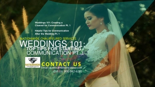 Helpful Tips for Communication After the Wedding Pt. by Private Car Service