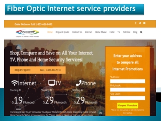 Fiber Optic Internet service providers