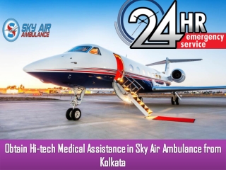 ICU Emergency Setup in Sky Air Ambulance in Kolkata