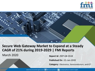 Secure Web Gateway Market is Projected to Grow at CAGR of 21% during 2019-2029 | FMI Reports