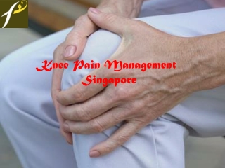 Knee pain management Singapore