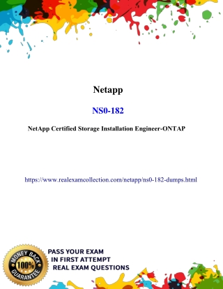 Download Latest NetApp NS0-182 Exam Dumps - NS0-182 Dumps PDF