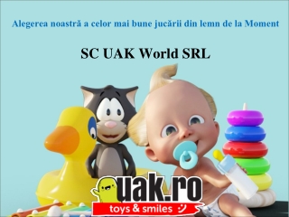 Alegerea noastră a celor mai bune jucării din lemn de la Moment- SC UAK World SRL