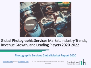 Photographic Services Industry Growth, Top Players and Forecast Analysis Till 2022