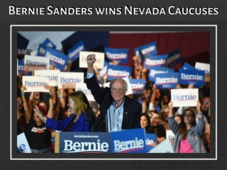 Bernie Sanders wins Nevada caucuses