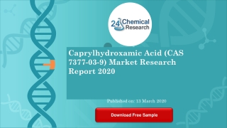 Caprylhydroxamic Acid CAS 7377 03 9 Market Research Report 2020