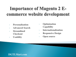 Importance of Magento 2 E-commerce website development