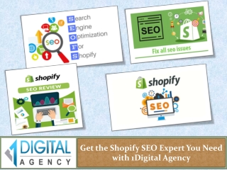 Get the Shopify SEO Expert You Need with 1Digital Agency