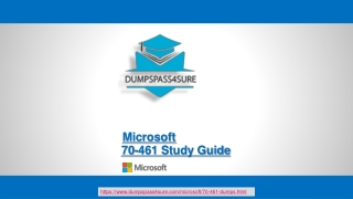 Prepare & Pass 70-461 Exam with Highly Qualified Experts | Dumpspass4sure.com