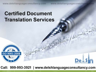 Certified Translation Services Online at Delsh Business Consultancy