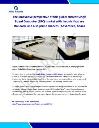 Global Single Board Computer (SBC) Market Analysis 2015-2019 and Forecast 2020-2025