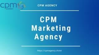 Best CPM Marketing Agency - CPM Agency