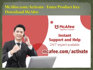 McAfee.com/Activate - Enter Product Key - Download McAfee