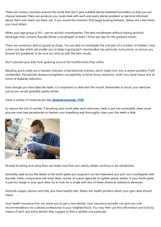 Solid Information About Dental Treatment That Is Clear To Understand