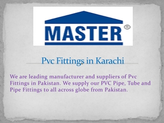 Best Pvc Fittings in Karachi