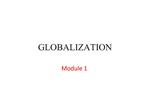 GLOBALIZATION