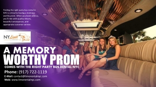 A Memory Worthy Prom Comes with the Right Party Bus Rental NYC