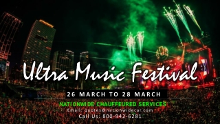 Limo Service to Ultra Music Festival in Miami