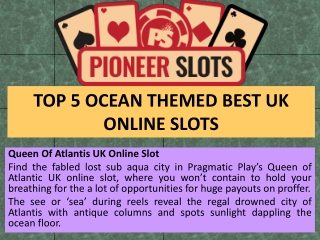 Top 5 Ocean Themed best UK Online Slots