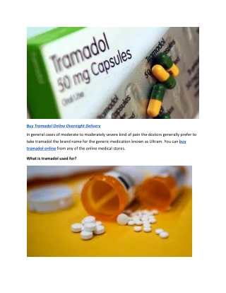 Buy Tramadol Online Overnight Delivery