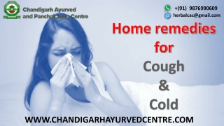 Home Remedies for Cough and Cold