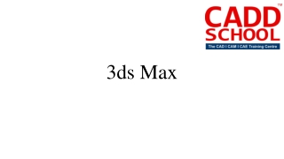 Best 3ds Max training centre|3ds Max course|3dsMax classes in Chennai