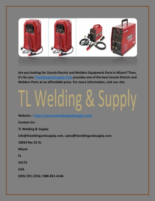 Lincoln Electric Parts - Tlweldingandsupply.Com