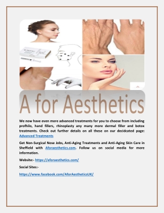 Advanced treatments available - aforaesthetics.com