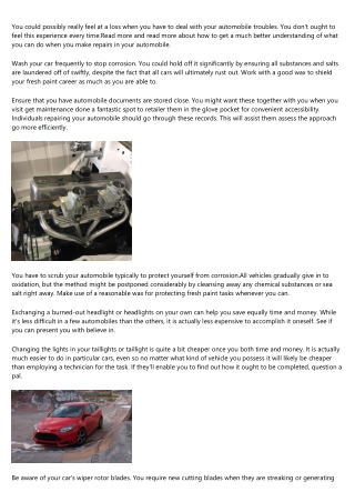 Automobile Repair Strategies You Should Know