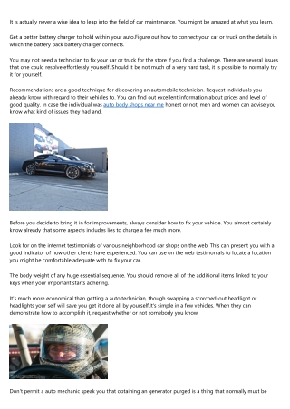 All Your Vehicle Restoration Concerns Clarified Here