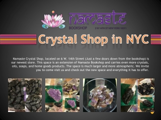 Crystal Shop in NYC