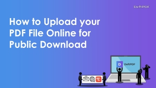 How to upload your PDF for public download
