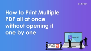 How to Print Multiple PDF all at once