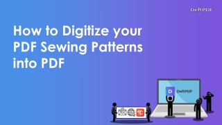 How to digitize your sewing patterns into PDF