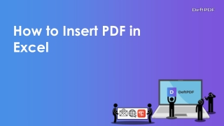 Insert PDF in Excel