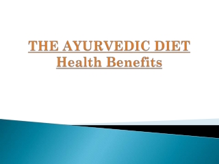 Ayurvedic Diet