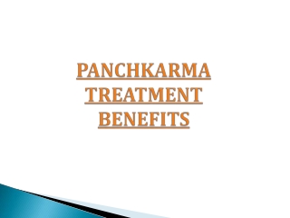 Panchkarma Ayurveda Treatments
