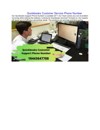 quickbooks customer service phone number