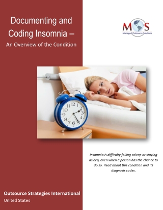 Documenting and Coding Insomnia – An Overview of the Condition