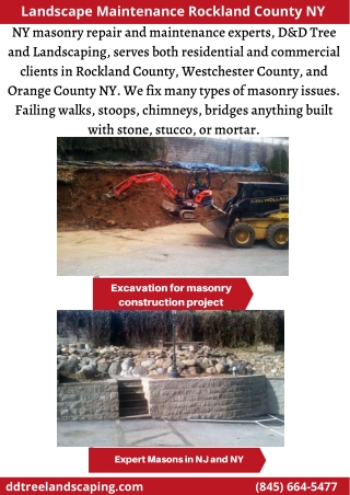 Masonry Repair and Maintenance | Landscape Design and Landscape Maintenance Rockland County NY