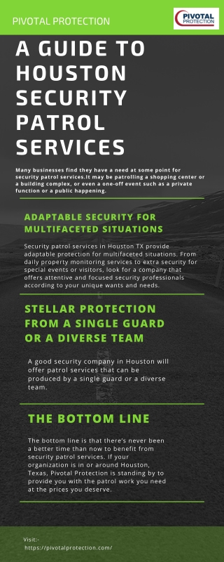 A Guide to Houston Security Patrol Services